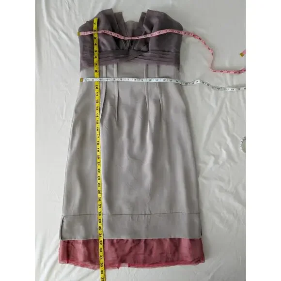 BCBG MAXAZRIA RUNWAY Purple Strapless Dress Size 6 - Picture 11 of 15